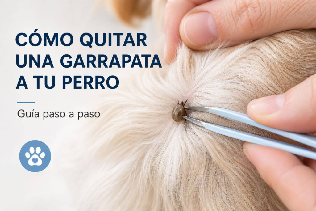 Cómo quitar una garrapata a un perro de forma segura con pinzas